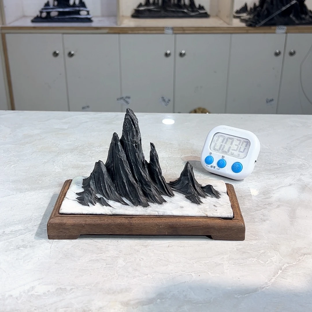 灵璧奇石博览会摆件夜***道