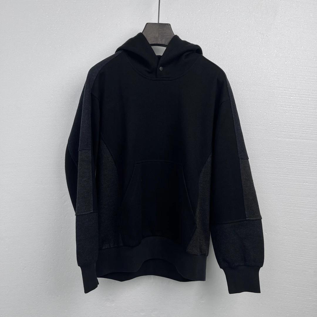 北纬三十度男装秋冬季经典拼接时尚运动连帽卫衣33315Y