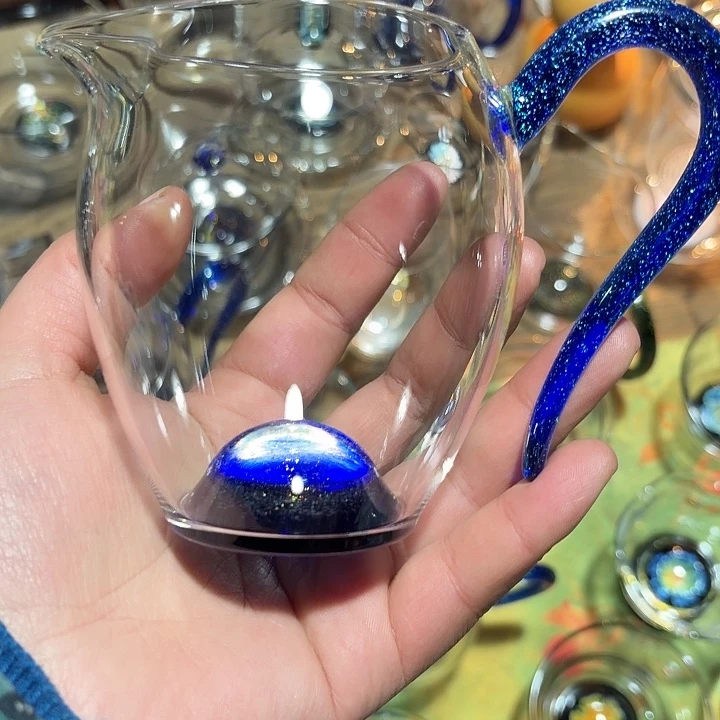 手工艺品玻璃玻璃茶器斑斓依然➕字