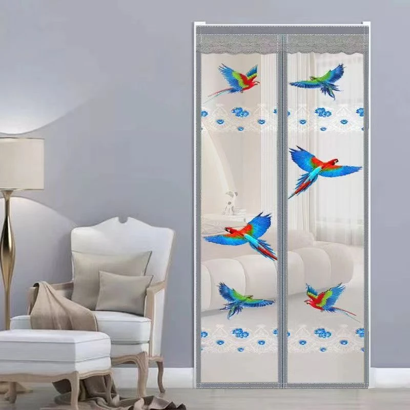 绱竹雅防蚊门魔术贴夏季纱门纱窗家用蚊帐隔断强力磁铁磁吸条自粘