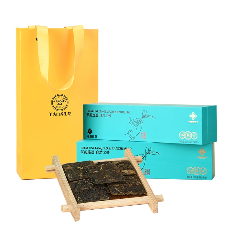 连翘红茶茶饮料连翘茶滇红茶礼盒装供销社严选