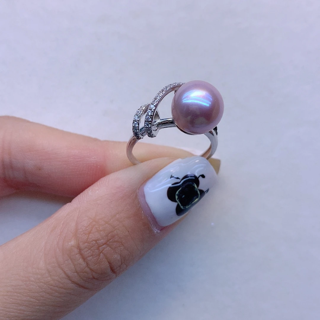 【闪购商品】银S925镶嵌戒指淡水珍珠