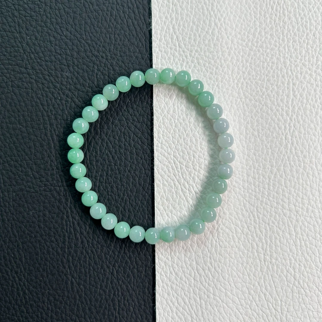 天然缅甸A货翡翠手串仙女气质款手串卡5＋