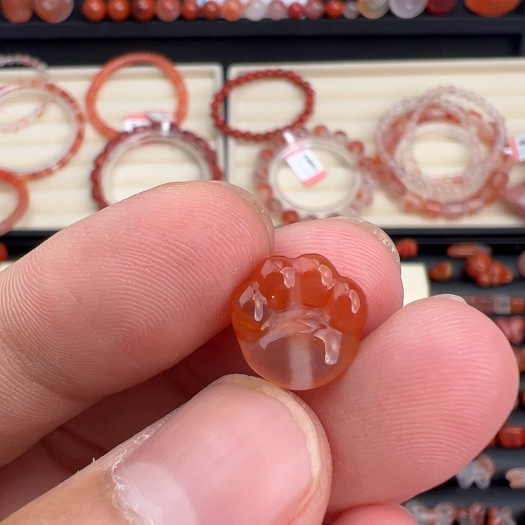 南红玛瑙未镶嵌川料猫爪1
