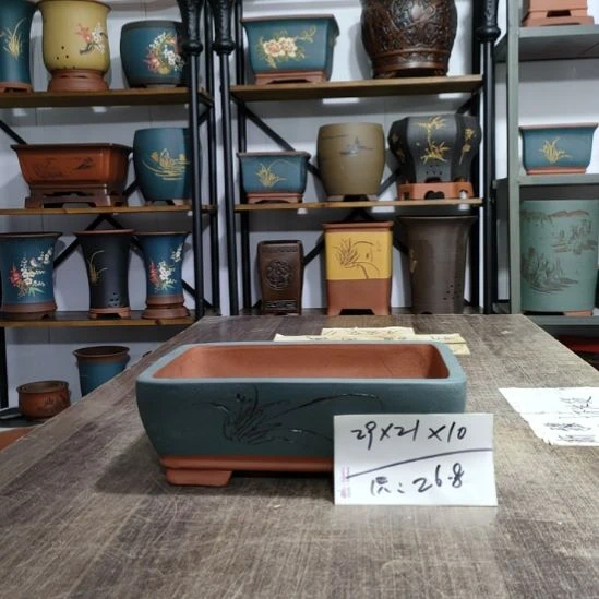 紫砂花盆库存尾货清仓