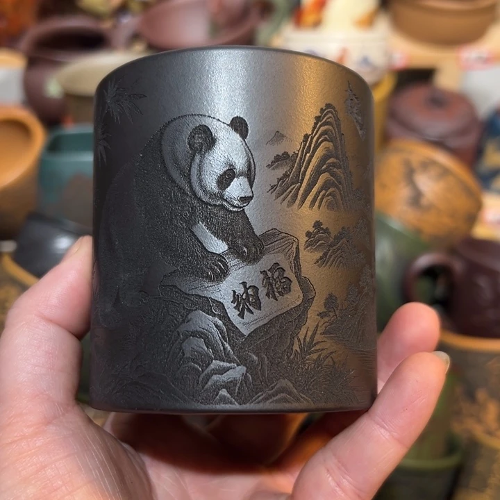 紫砂茶杯宜兴紫砂主人杯