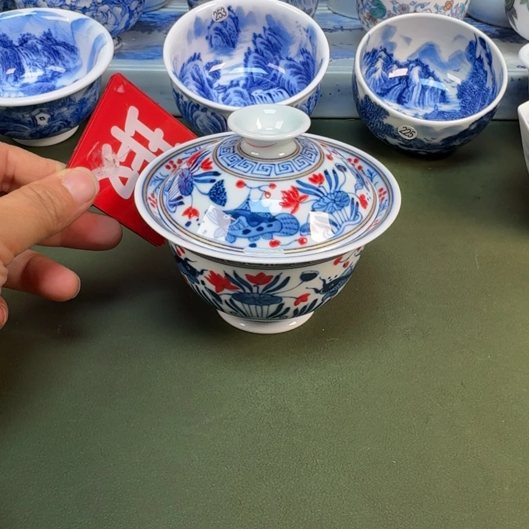 陶景德镇纯手绘茶具圆圆261