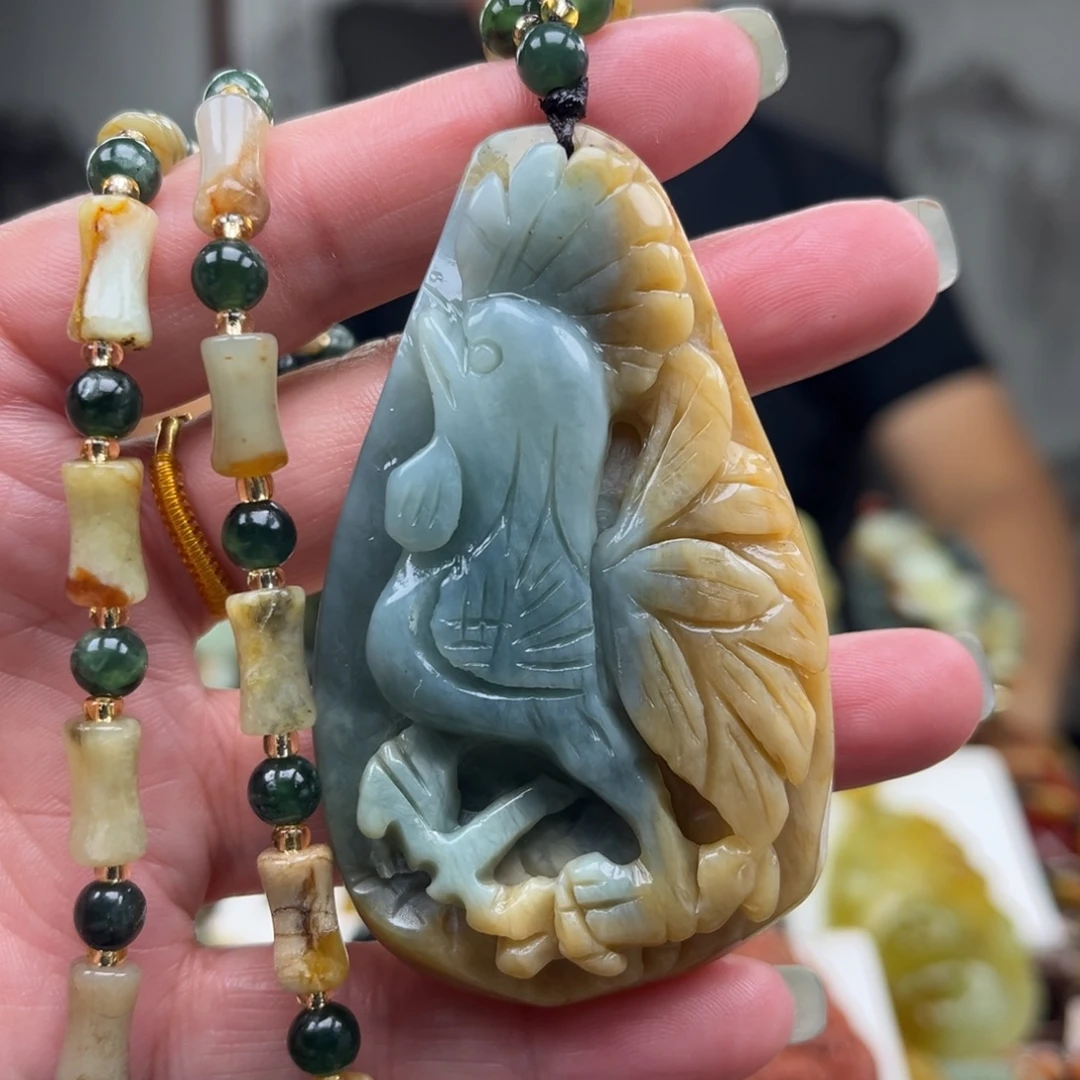 岫玉未镶嵌挂件挂件