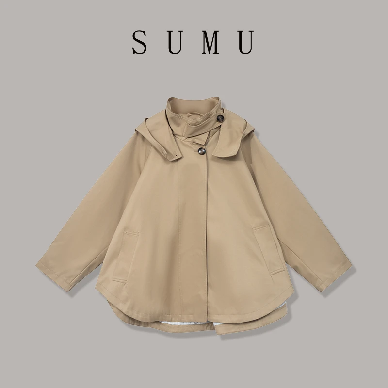 宿慕SUMU A16023女款外套 9-3 时尚百搭舒适简约宽松显瘦外套3388