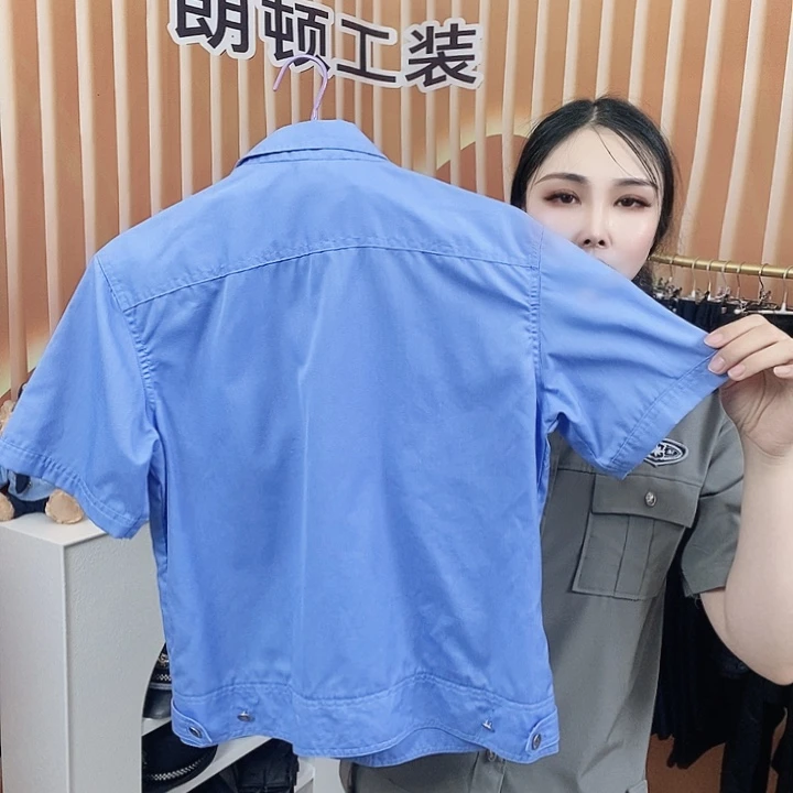 59的天蓝色高支棉短袖贴标款男士170码不要标