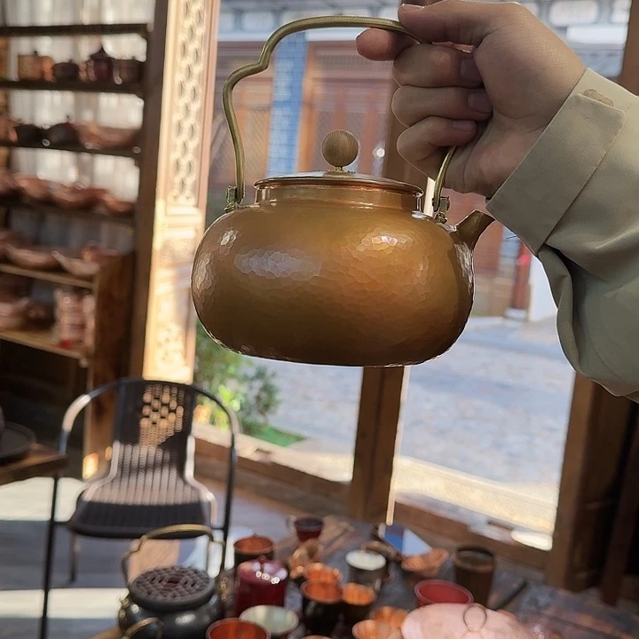 梓***宁紫铜制作一张打烧水壶