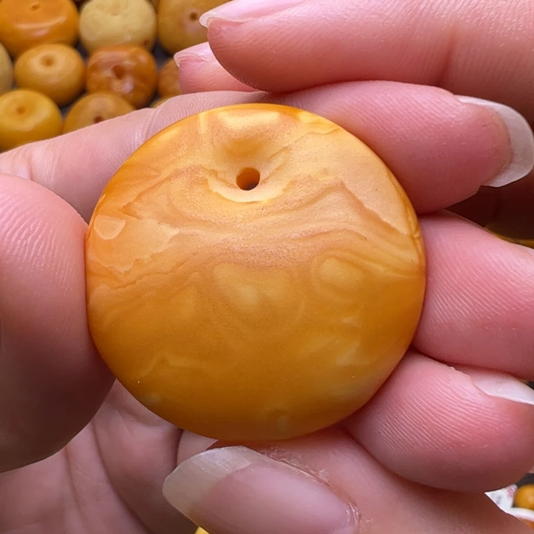 琥珀未镶嵌珠宝奇石公主扣