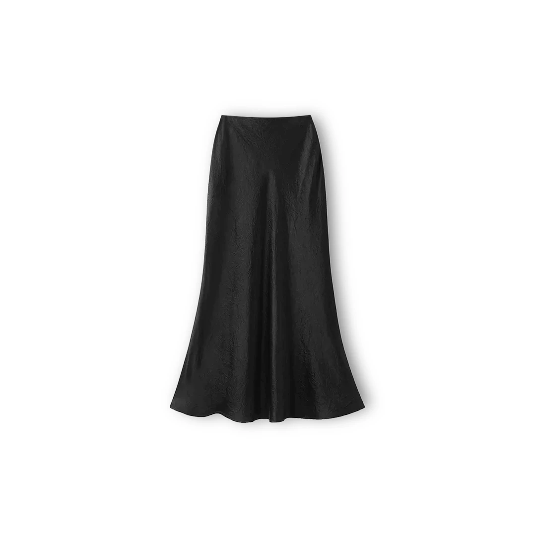 2025【雅Y订单】夏季新款微皱肌理感鱼尾半身裙（25B0829）