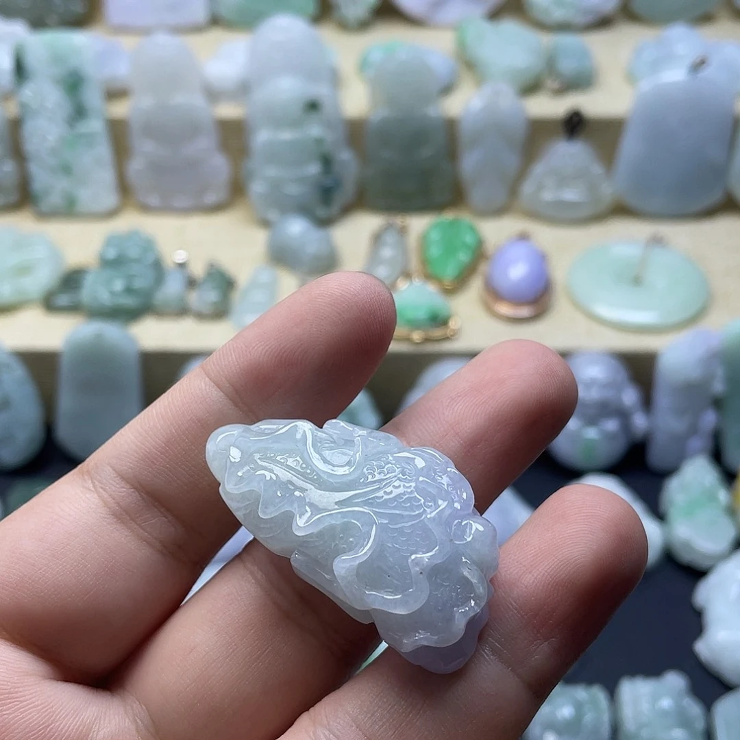 颈饰未镶嵌翡翠纯天然翡翠