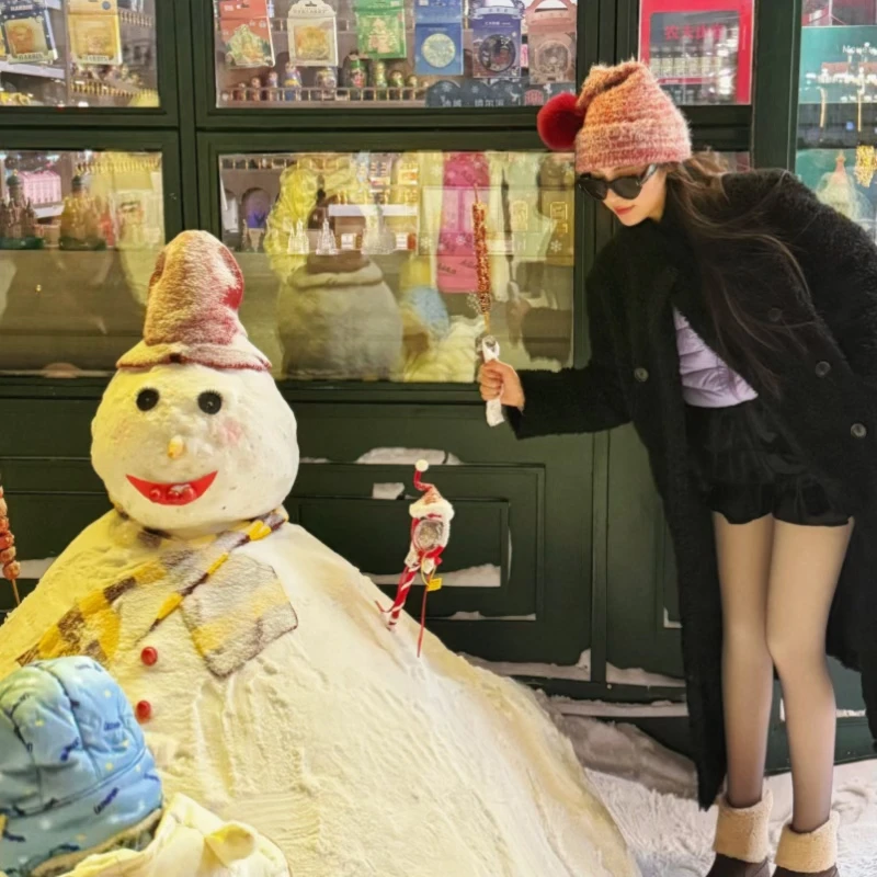 【X超自然】甄傲寒光腿神器秋冬裸感女肉色双层加厚自然打底裤袜S