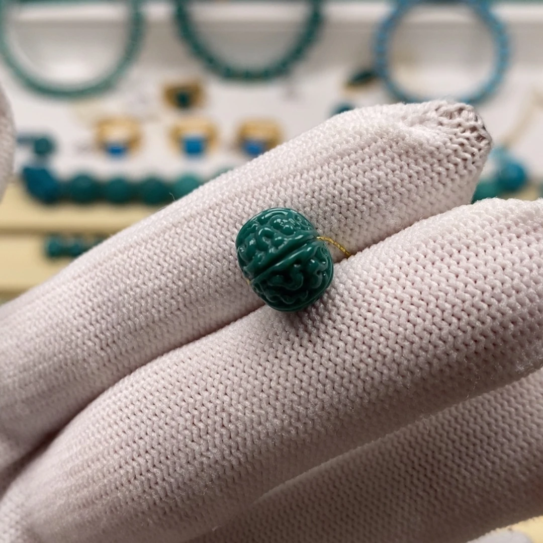 未镶嵌绿松石珠宝奇石金刚10.5mm