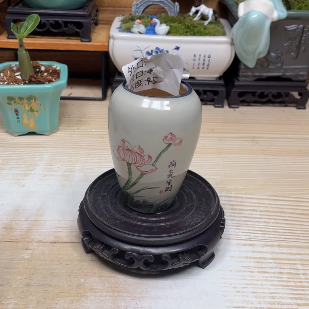 紫砂花盆陶瓷艺术花盆陶瓷