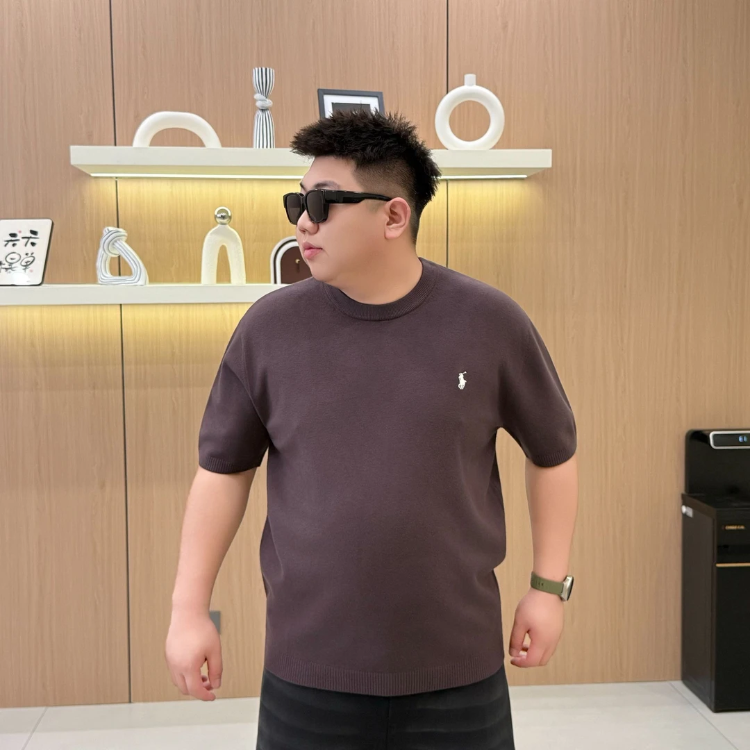 大码男装 秋冬简约 百搭毛衣 短袖8897针织时尚