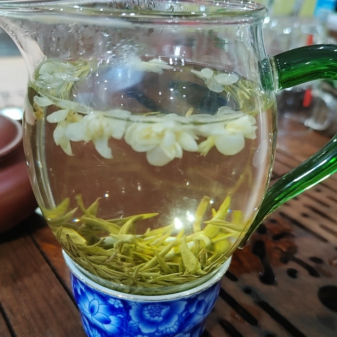 茉莉碧潭飘雪浓香耐泡四川雅安蒙顶山茉莉花茶