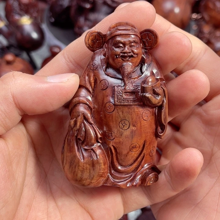 黄花梨/降香黄檀把件财神