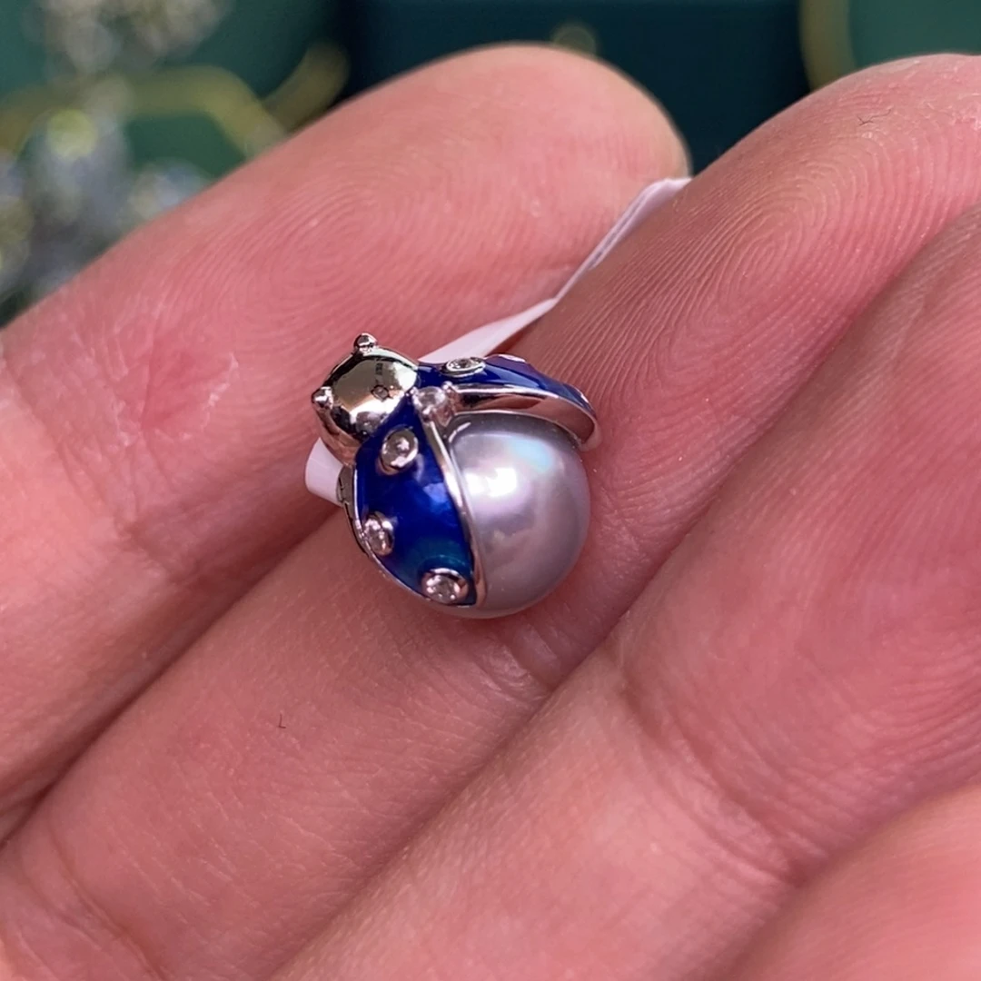 颈饰银S925镶嵌海水珍珠