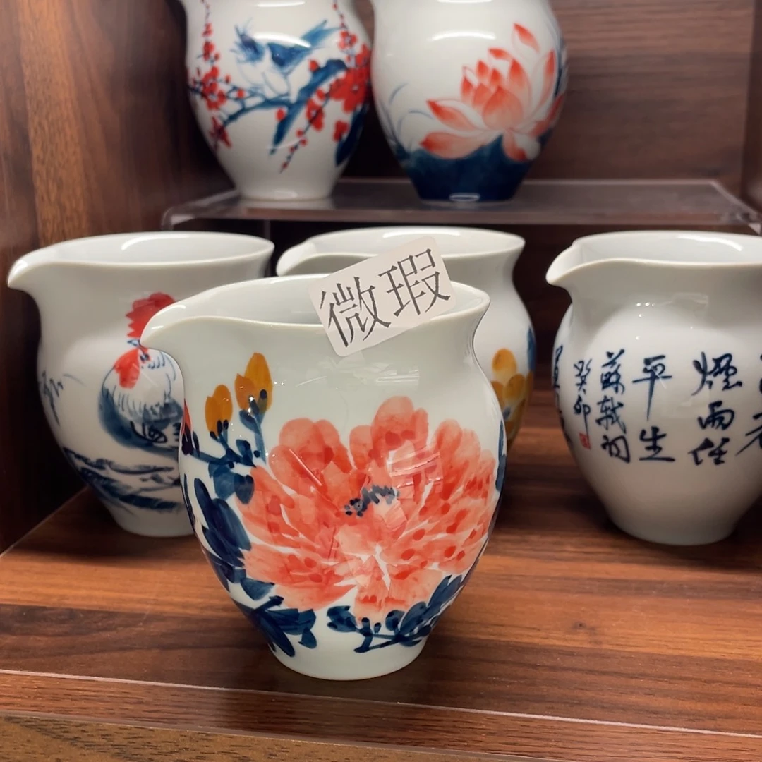 微瑕纯手绘釉下彩