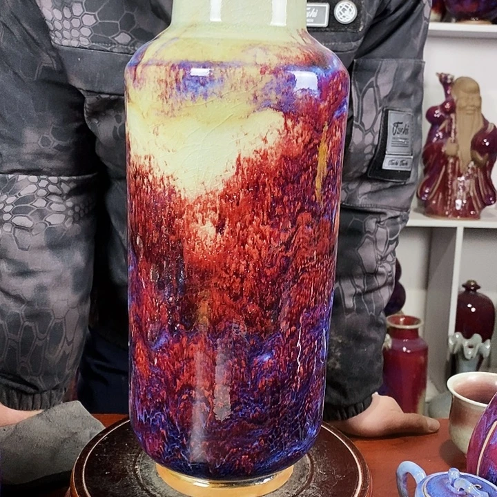 料***沈尚峰钧窑作品摆件