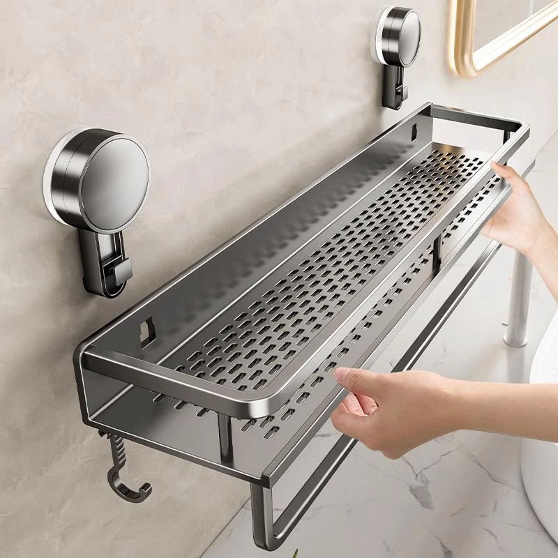 吸盘置物架浴室卫生间免打孔洗漱台壁挂式挂墙上洗手间厕所收纳架