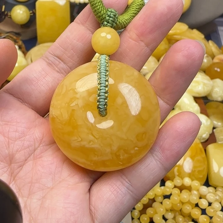 未镶嵌颈饰蜜蜡天然蜜蜡