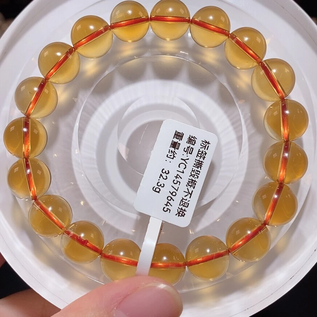 水晶手链未镶嵌F黄水晶10.6