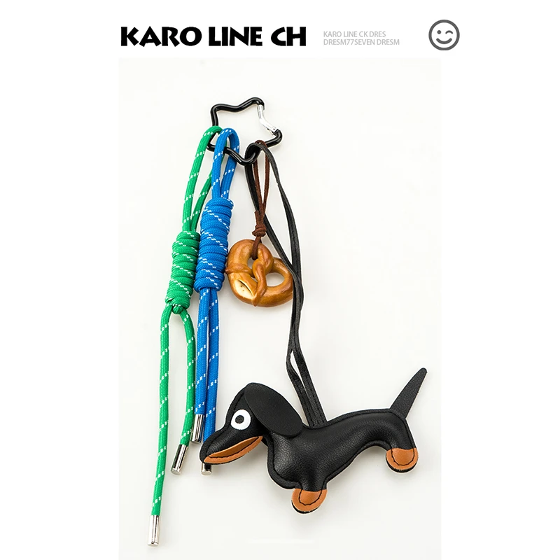 纯手工编织miumiu绳钥匙扣情侣包挂饰配件包包挂件书包挂件