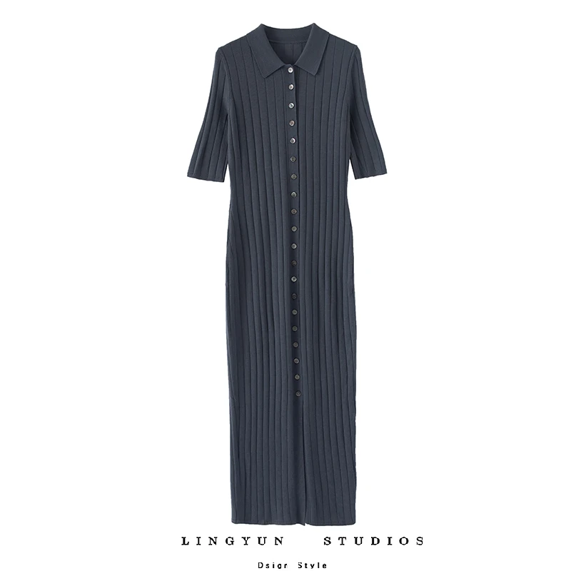 凌云推荐！100%羊毛都市连衣裙