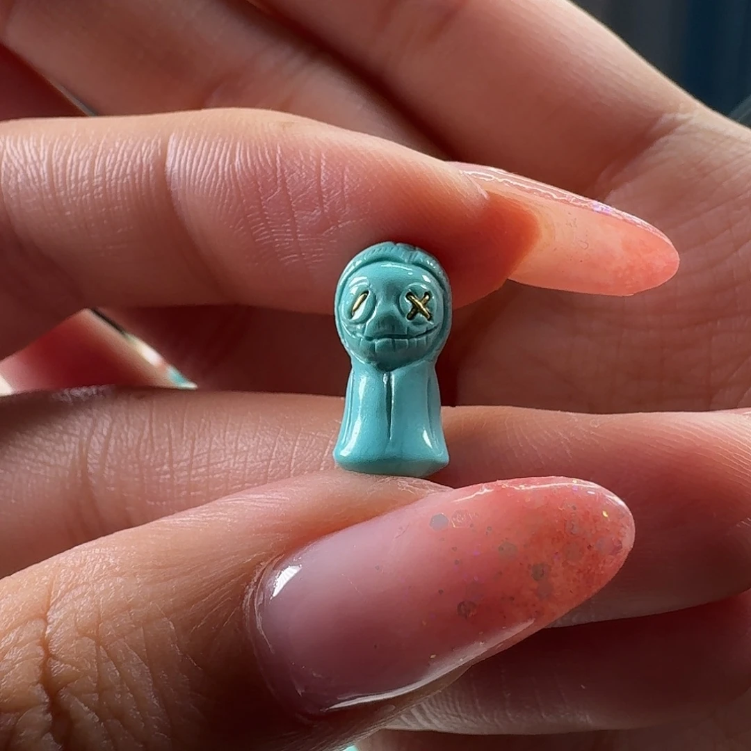 绿松石未镶嵌吊坠(不含链)晴天娃娃