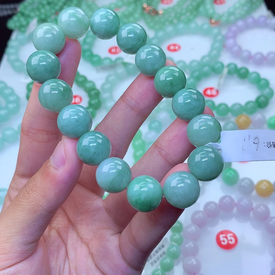 翡翠未镶嵌毛衣链