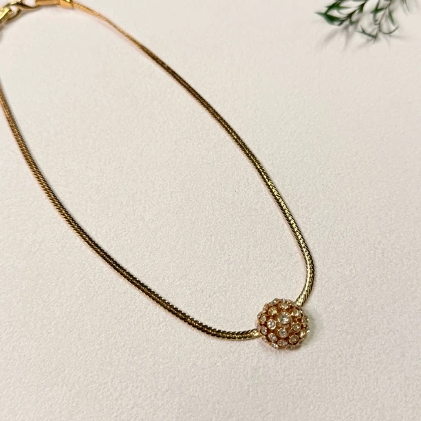 铜合金项链 【六六中古】孤品复古项链ew1529链长41