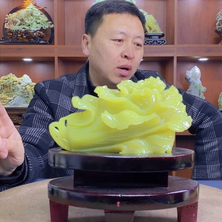 蛇纹石玉（覆膜）珠宝奇石未镶嵌张*@