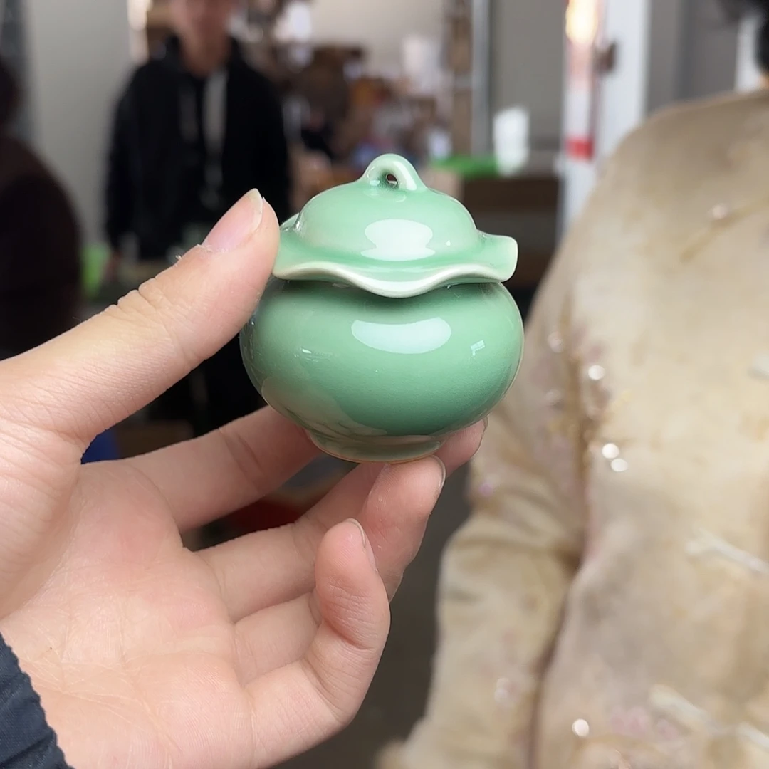 龙泉云间青瓷小米茶器