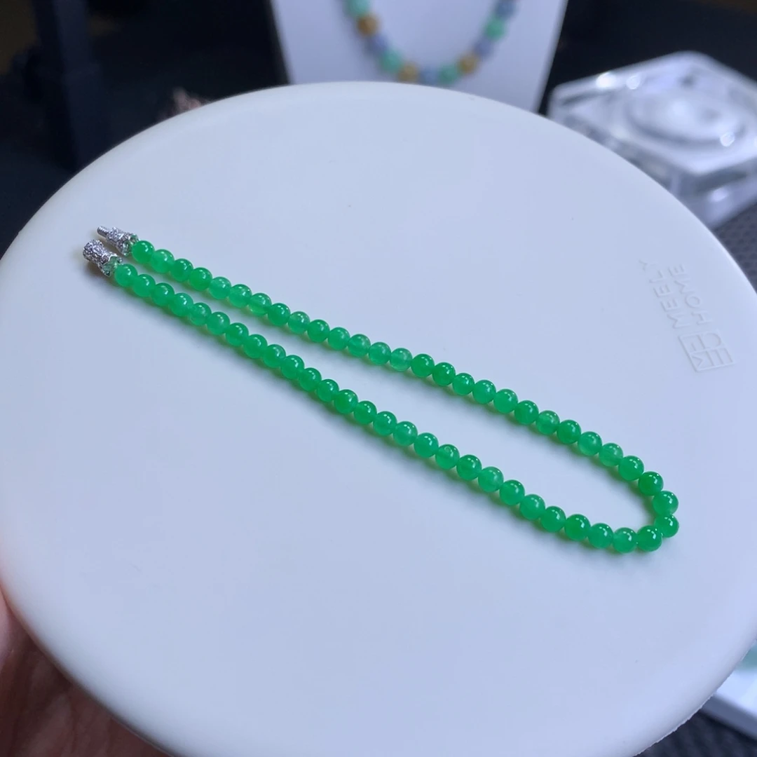 未镶嵌手链翡翠多*翡翠手串