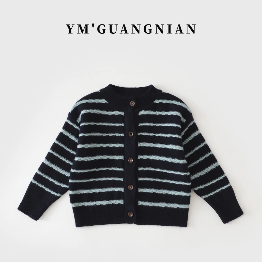 【幼棉光年】冬季男童圆领儿童时尚休闲套头毛衣J-323691