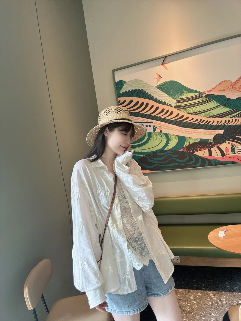 BETTER JOELAY -【蝶舞花丛】时尚潮流宽松衬衫外套简约WL9817