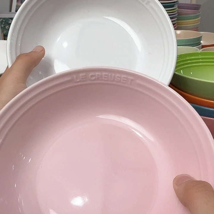 瓷片微瑕2个7英寸燕麦盘