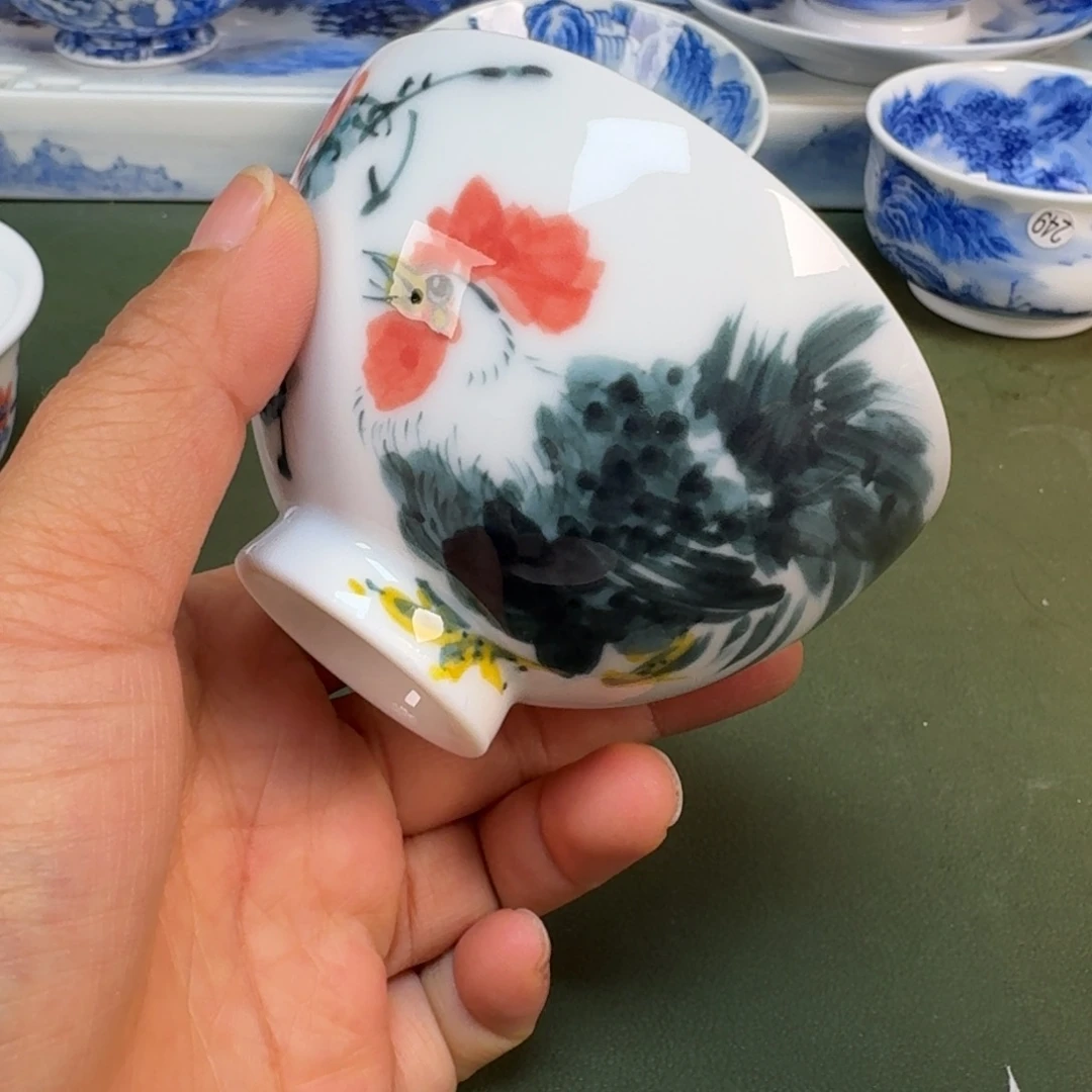 陶景德镇纯手绘茶具圆圆217