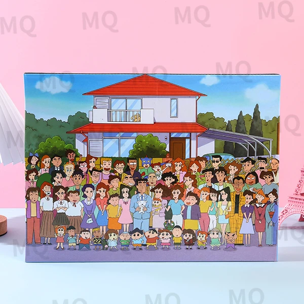 （73小新全家福）加厚纸质拼图1000片成人进口送人礼物礼盒装