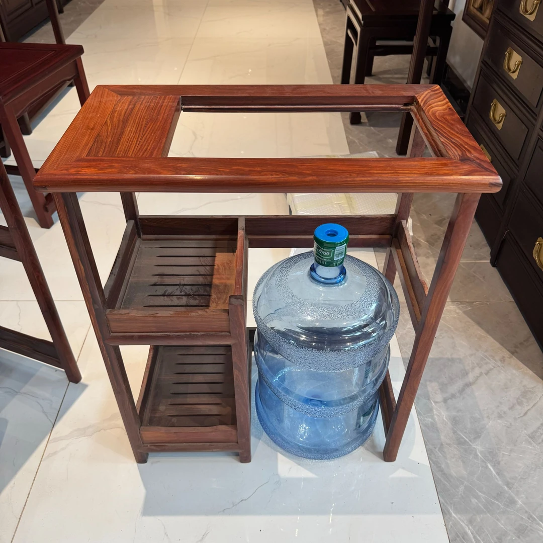小叶红T茶水柜款式可选喝茶煮茶烧水禅意榫卯结构双层隔板设计