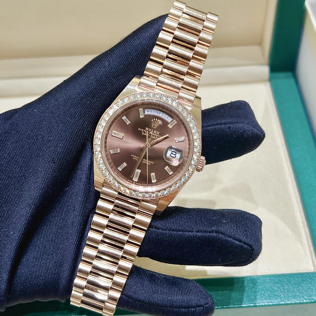 99新 Rolex/劳力士 228345-0006圈钻咖冰糖 21年二手全套全长