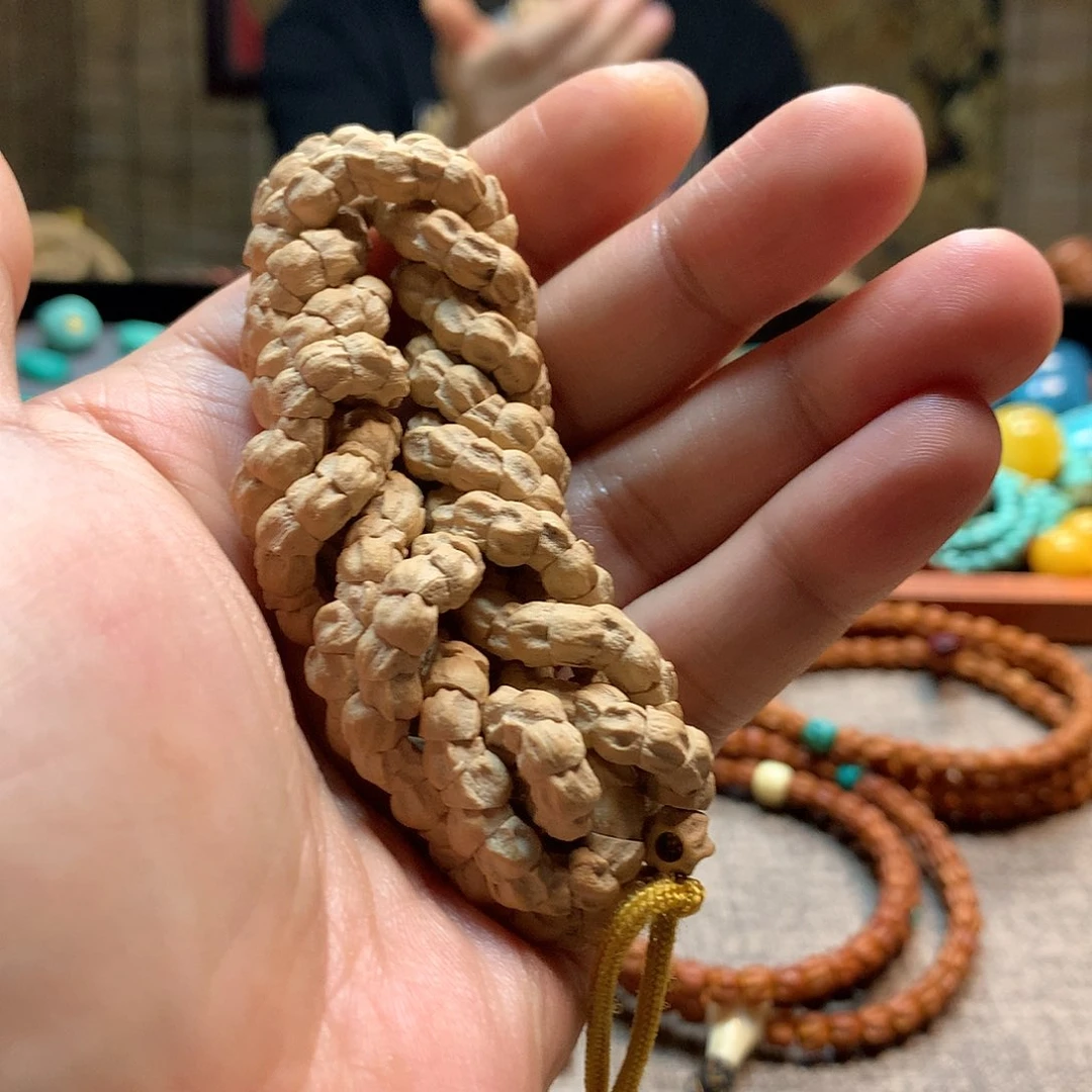 柏香籽/百香籽吊坠热振粉皮几何龙脊大肠