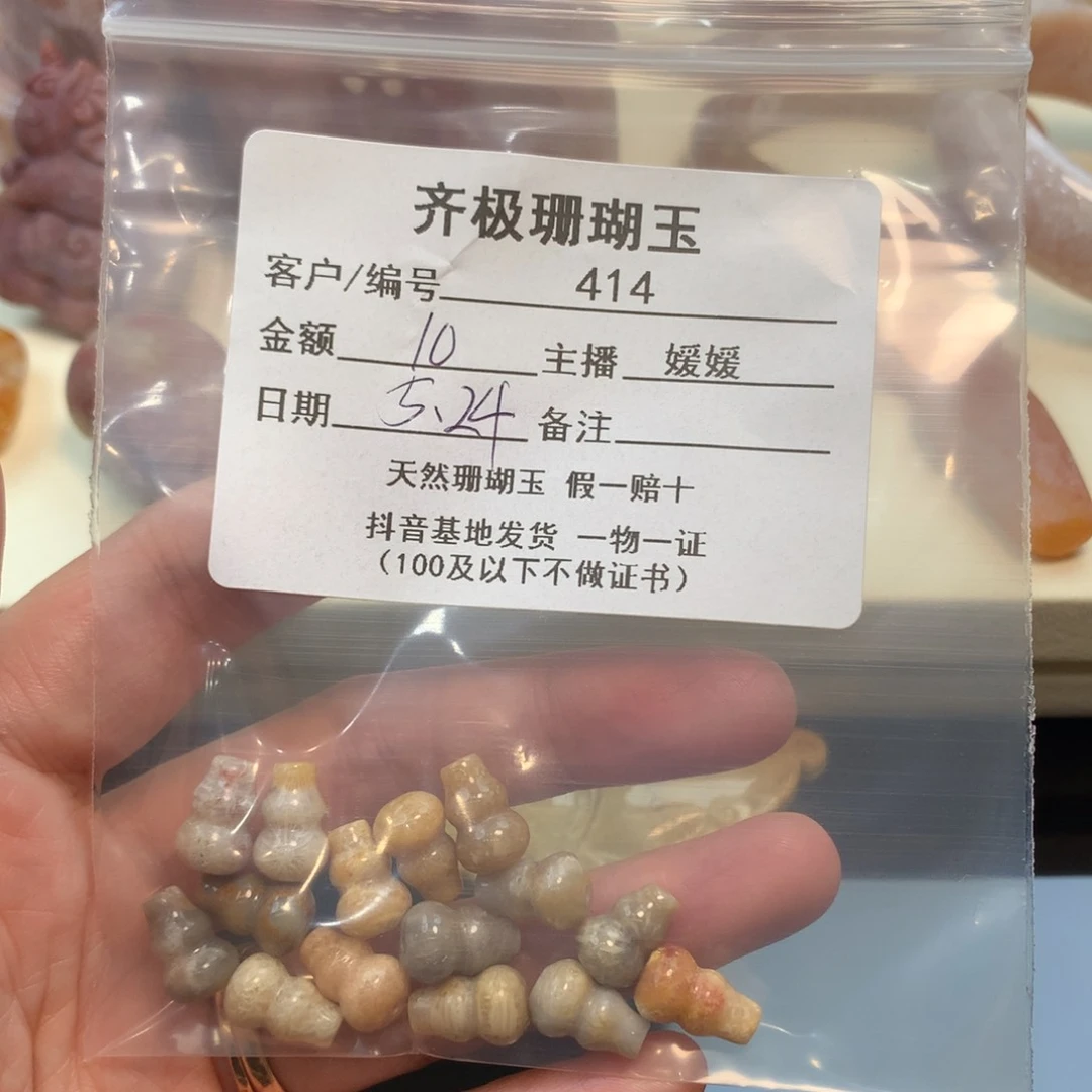 硅化珊瑚（珊瑚玉）未镶嵌颈饰温****