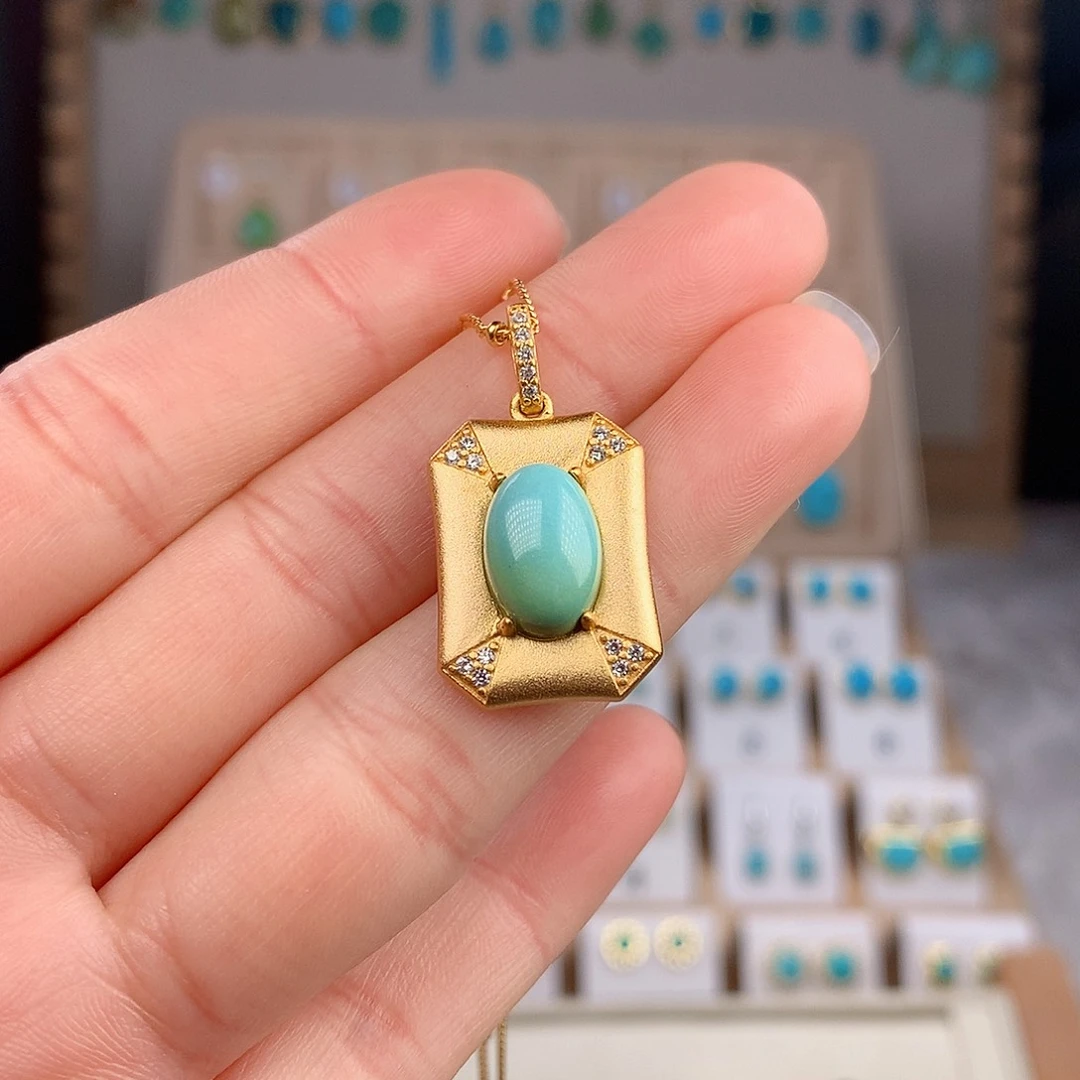 绿松石耳饰未镶嵌