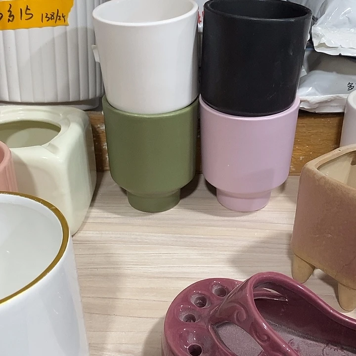 摆件陶盆有孔 微瑕介意勿拍