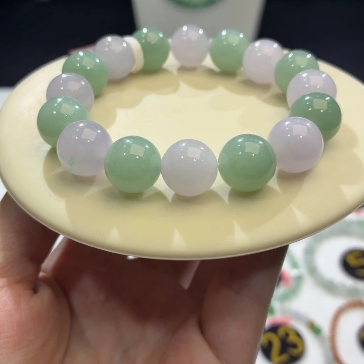 翡翠未镶嵌手链卡13.2